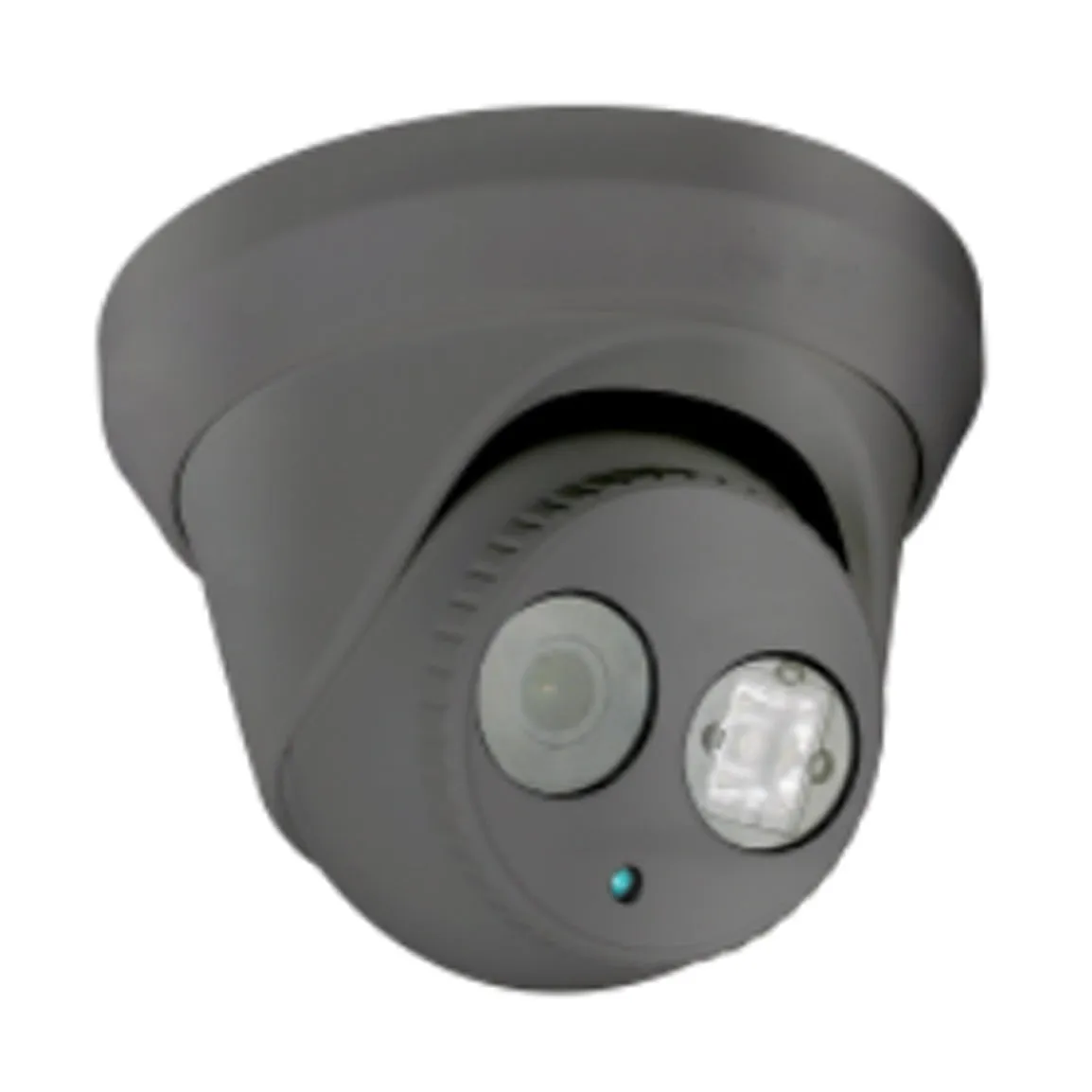 2MP HD TVI 1080p Advanced WDR Armored Turret Dome Camera, 2.8mm lens, Gray