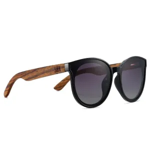 Bella Midnight l Black Gradient Lens l Walnut Arms