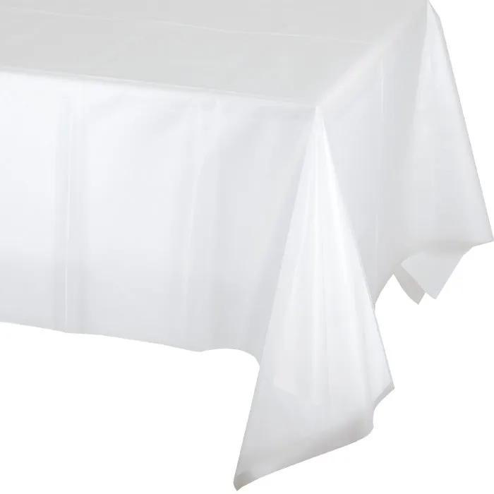 Bulk Clear Plastic Table Covers (12 per Case)