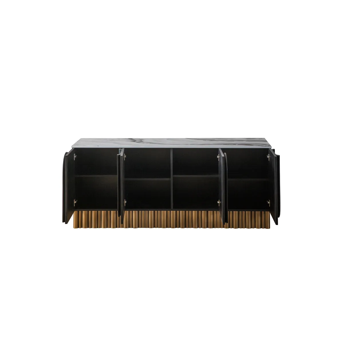 Cara Black and Gold Sideboard