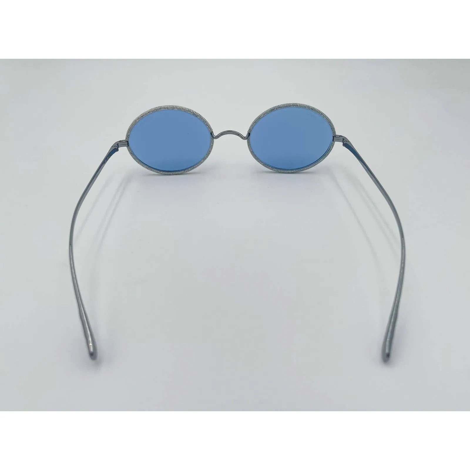 Chanel Metal Denim Oval Sunglasses