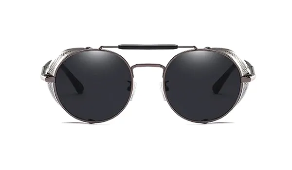 Classy Men Round Side Shield Sunglasses