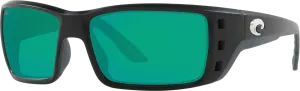 Costa Del Mar Permit Sunglasses - Matte Black / Green Mirror 580G