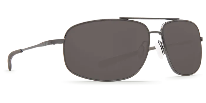 Costa Del Mar Shipmaster Sunglasses - Brushed Dark Gunmetal/Gray 580G