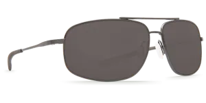 Costa Del Mar Shipmaster Sunglasses - Brushed Dark Gunmetal/Gray 580G