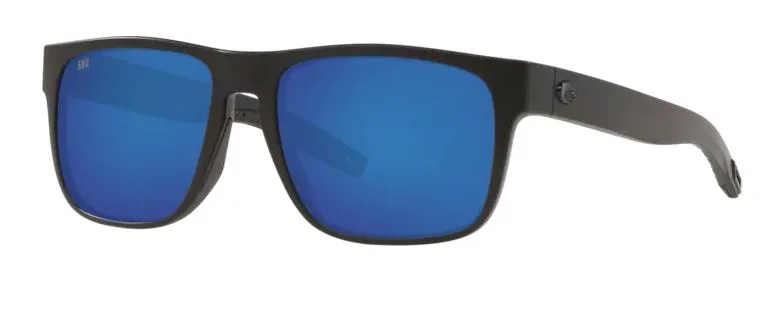 Costa Del Mar Spearo Blackout Frame -  Blue Mirror 580 Glass Lens - Polarized Sunglasses