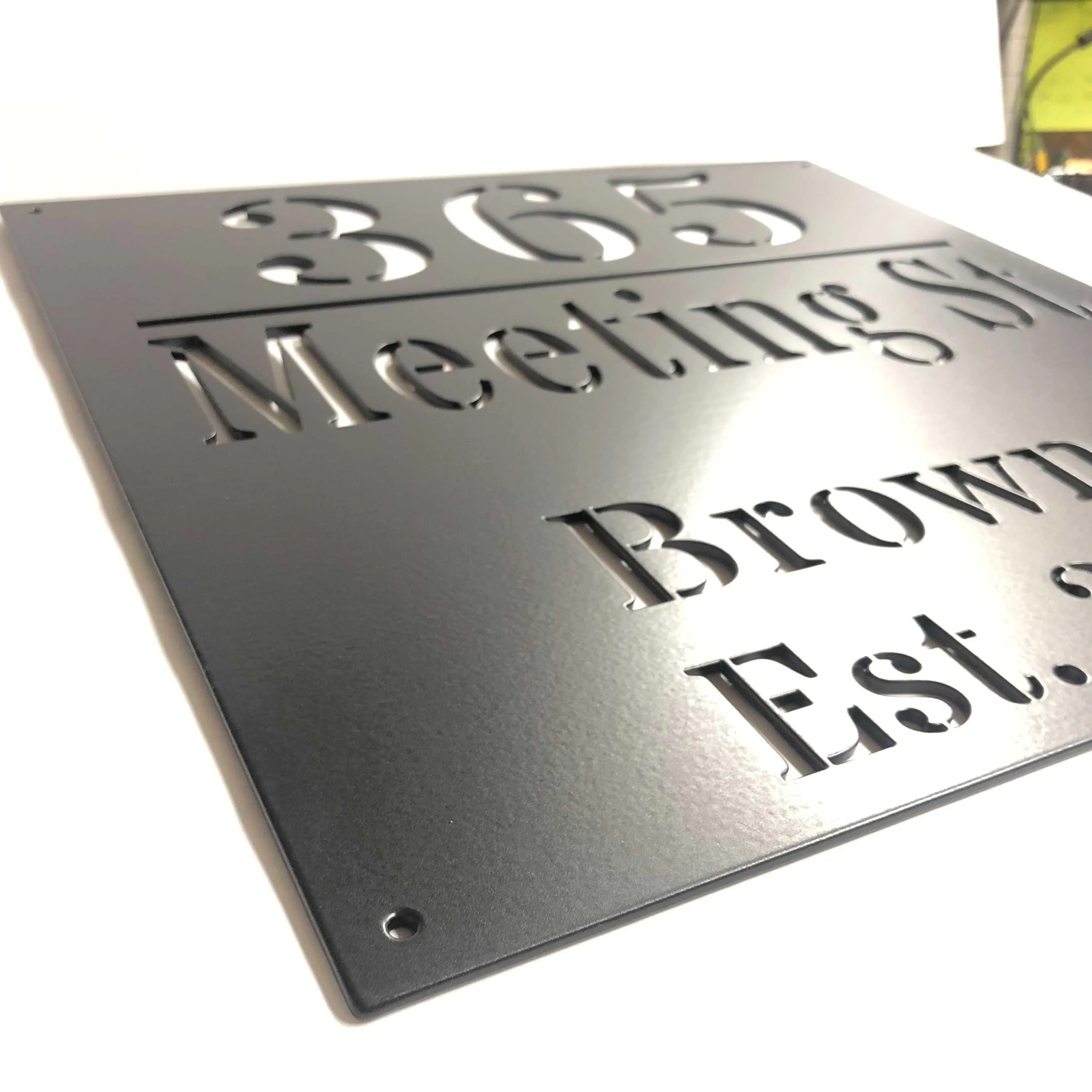 Customized Metal Address Sign 16x16