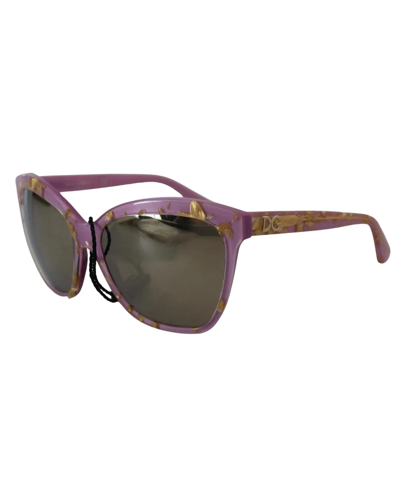 Dolce & Gabbana DG 4294 Cat Eye Sunglasses - Purple with Gold Flakes