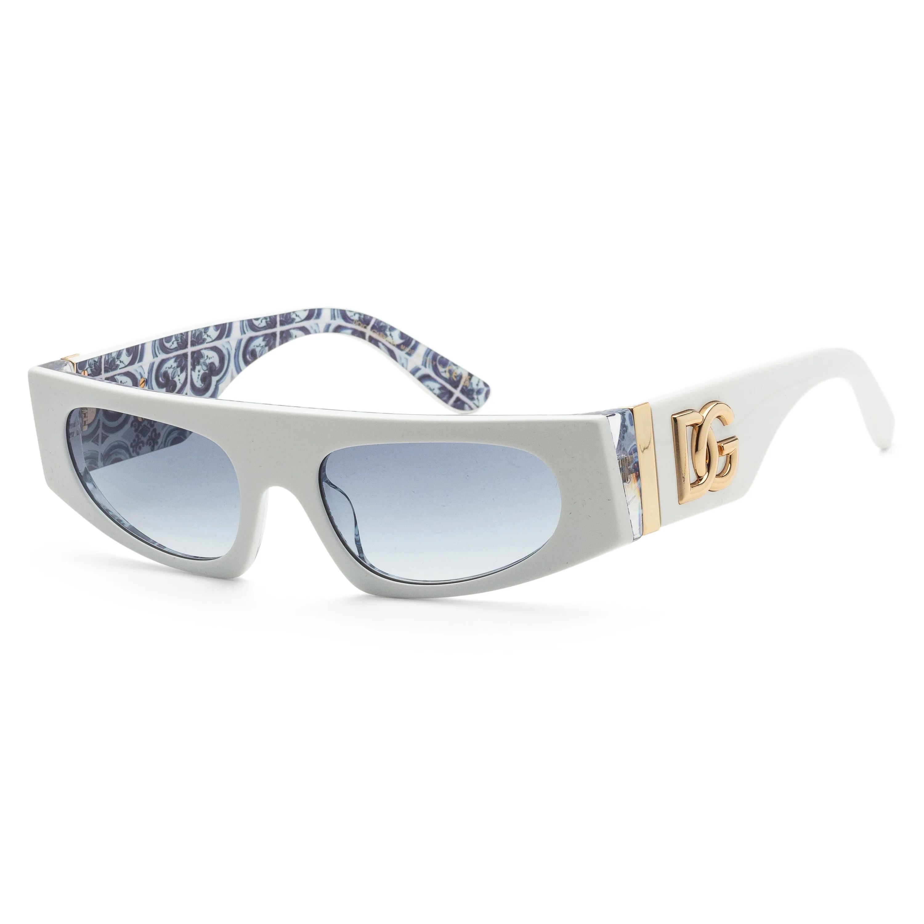 Dolce & Gabbana Women's DG4411-337119-54 Fashion White On Blue Maiolica Sunglasses