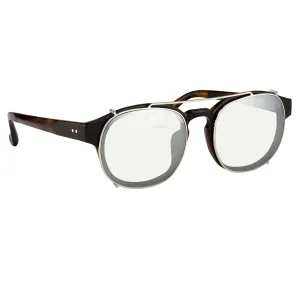 Dries Van Noten Men's Oval Clear Sunglasses DVN80C2SUN