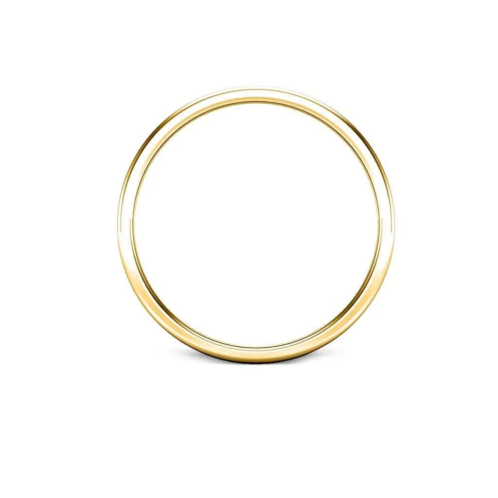 FLAT COURT WEDDING RING IN 6MM WIDTH