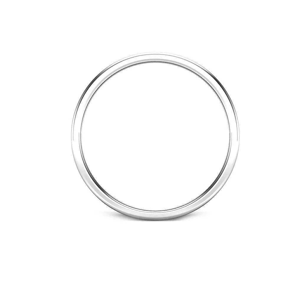 FLAT COURT WEDDING RING IN 6MM WIDTH