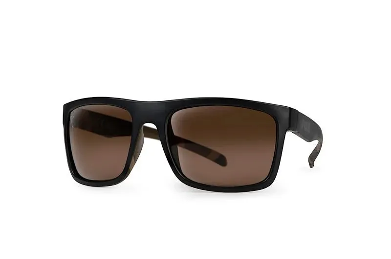 FOX Avius Black / Camo - Brown Lense Sunglasses