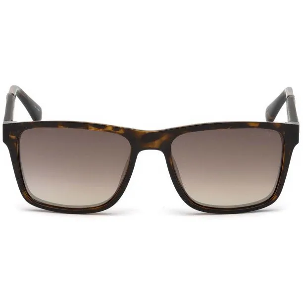 Guess Dark Havana 56mm Black Brown Gradient Square Sunglasses