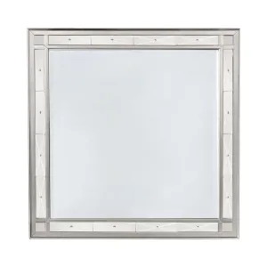 Leighton Beveled Dresser Mirror Metallic Mercury