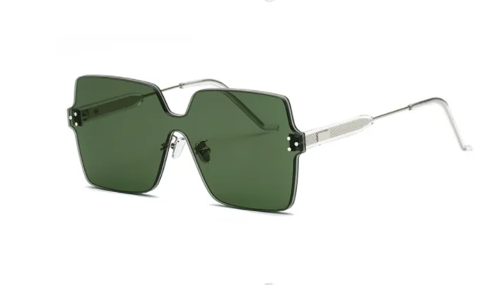 Marine Candy Color Sunglasses in Catwalk Style Rimless Design