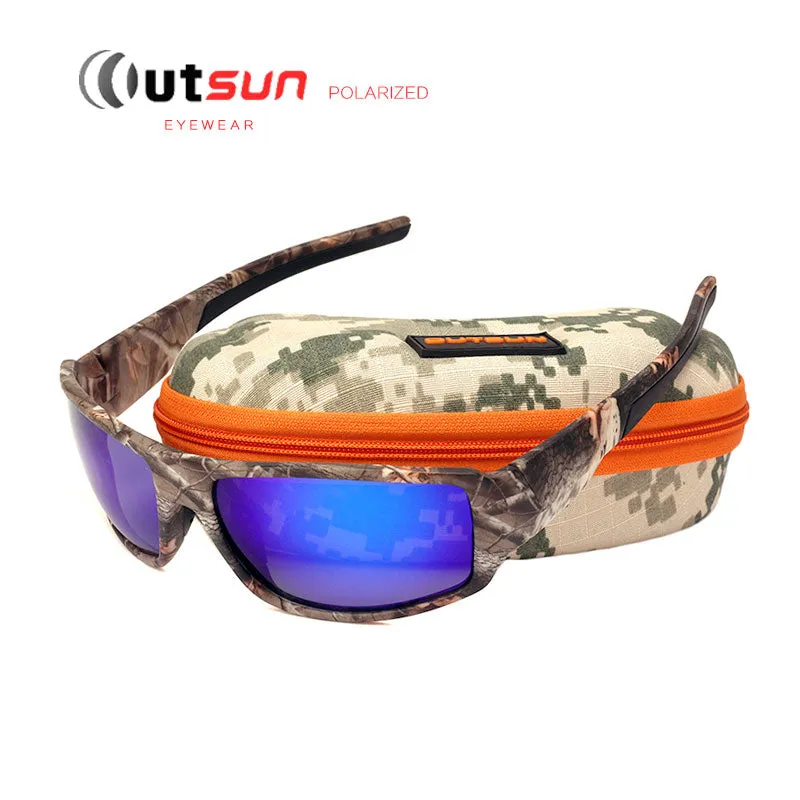 OUTSUN 2017 Polarized Sunglasses Men Women Sport fishing Driving Sun glasses Brand Designer Camouflage Frame De Sol