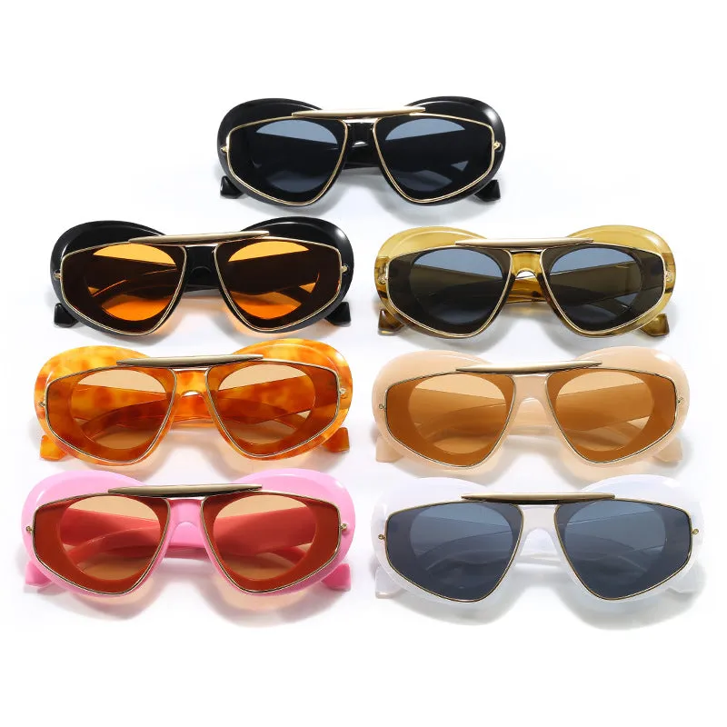 Pre Order:  Chunky Wing Aviator Cat Eye Sunglasses