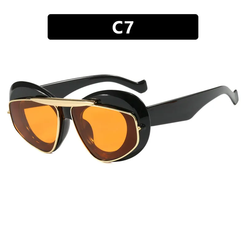 Pre Order:  Chunky Wing Aviator Cat Eye Sunglasses