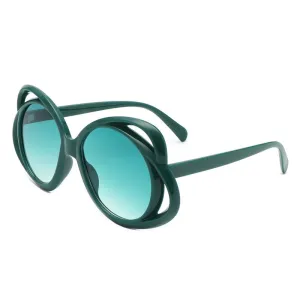 Pre Order:  Oval Hollow Frame Sunglasses