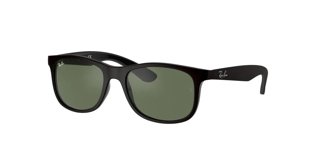 Ray-Ban Junior RJ9062S Non-Polarized Sunglasses - Matte Black/Dark Green