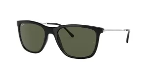 Ray-Ban RB4344 Non-Polarized Sunglasses - Black/Green