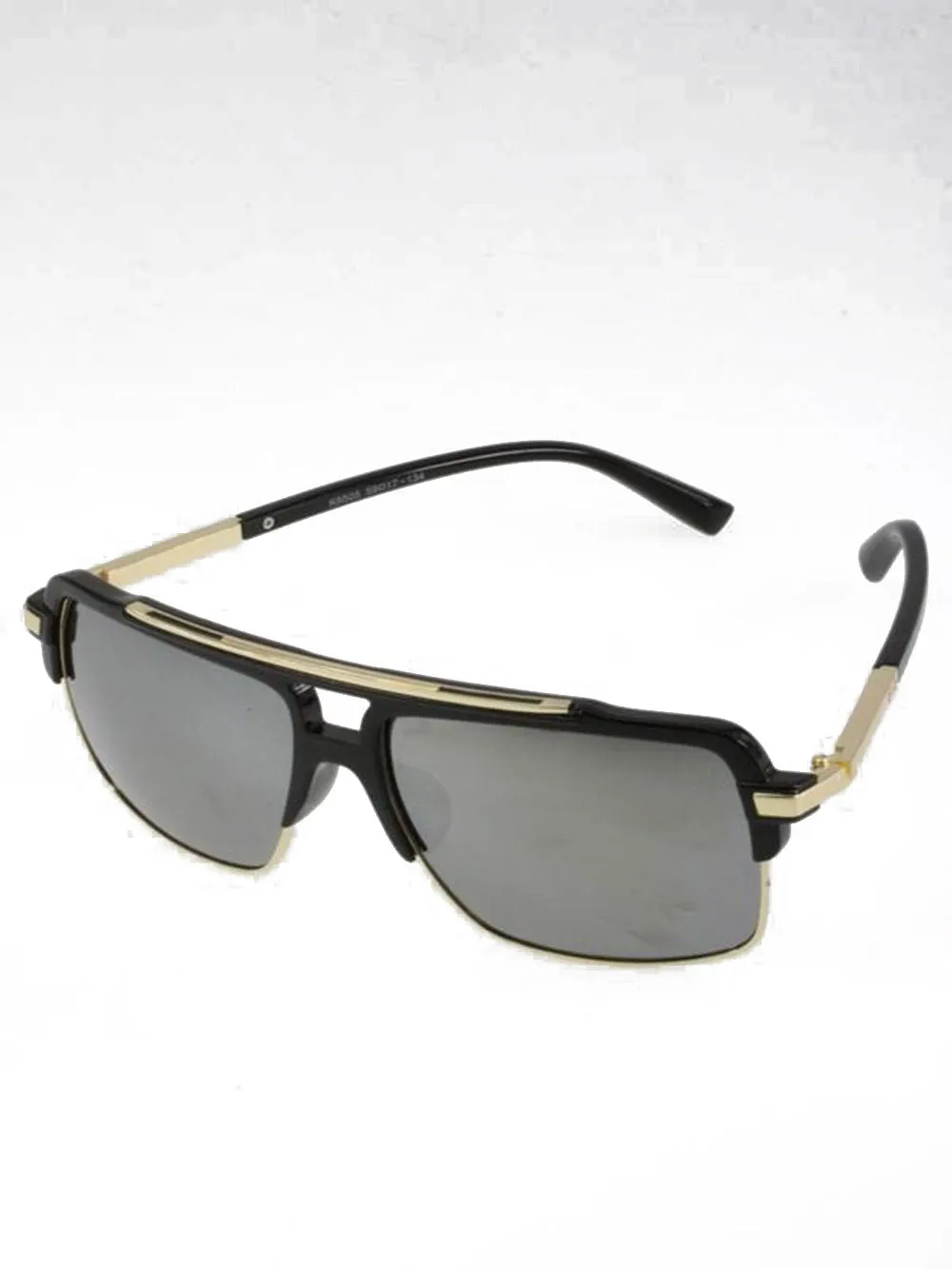 Rectangle Half Frame Sunglasses