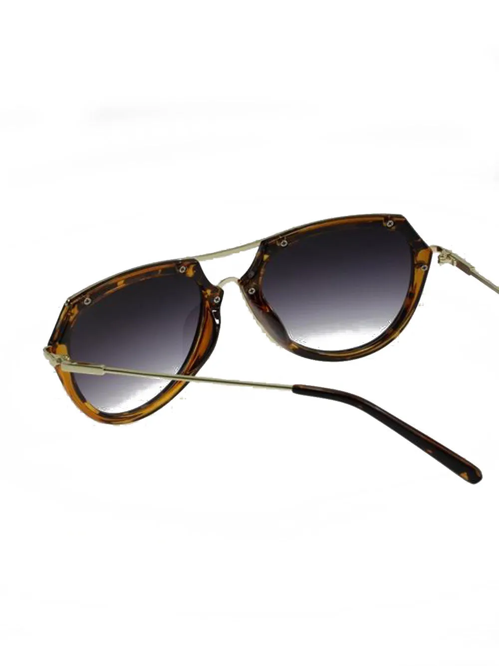 Round Curved Edge Sunglasses