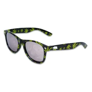 Weed Leaf Black Sunglasses