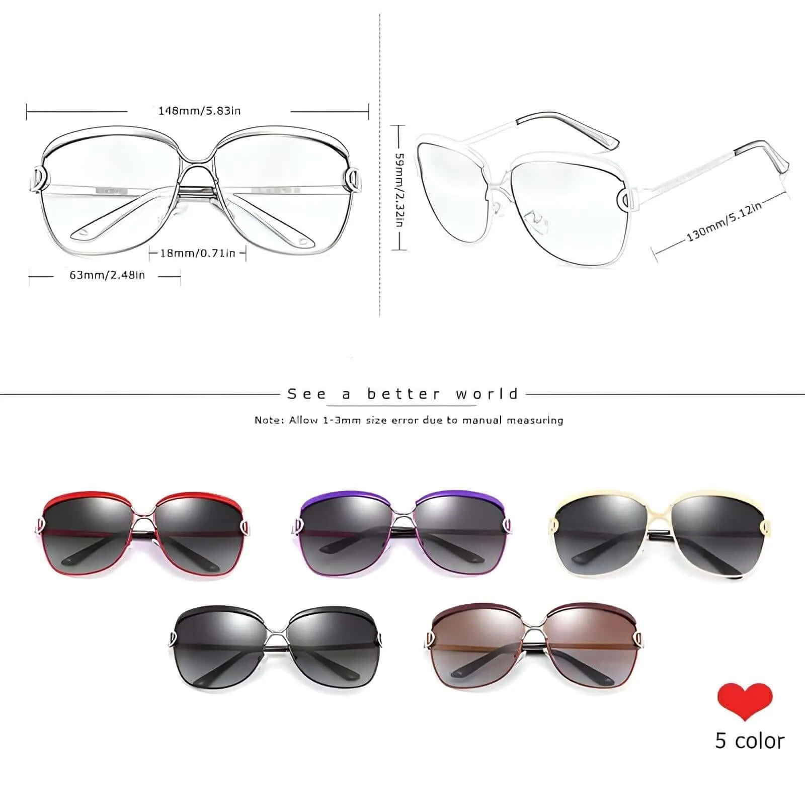 Women's Gradient Round Lens Sunglasses