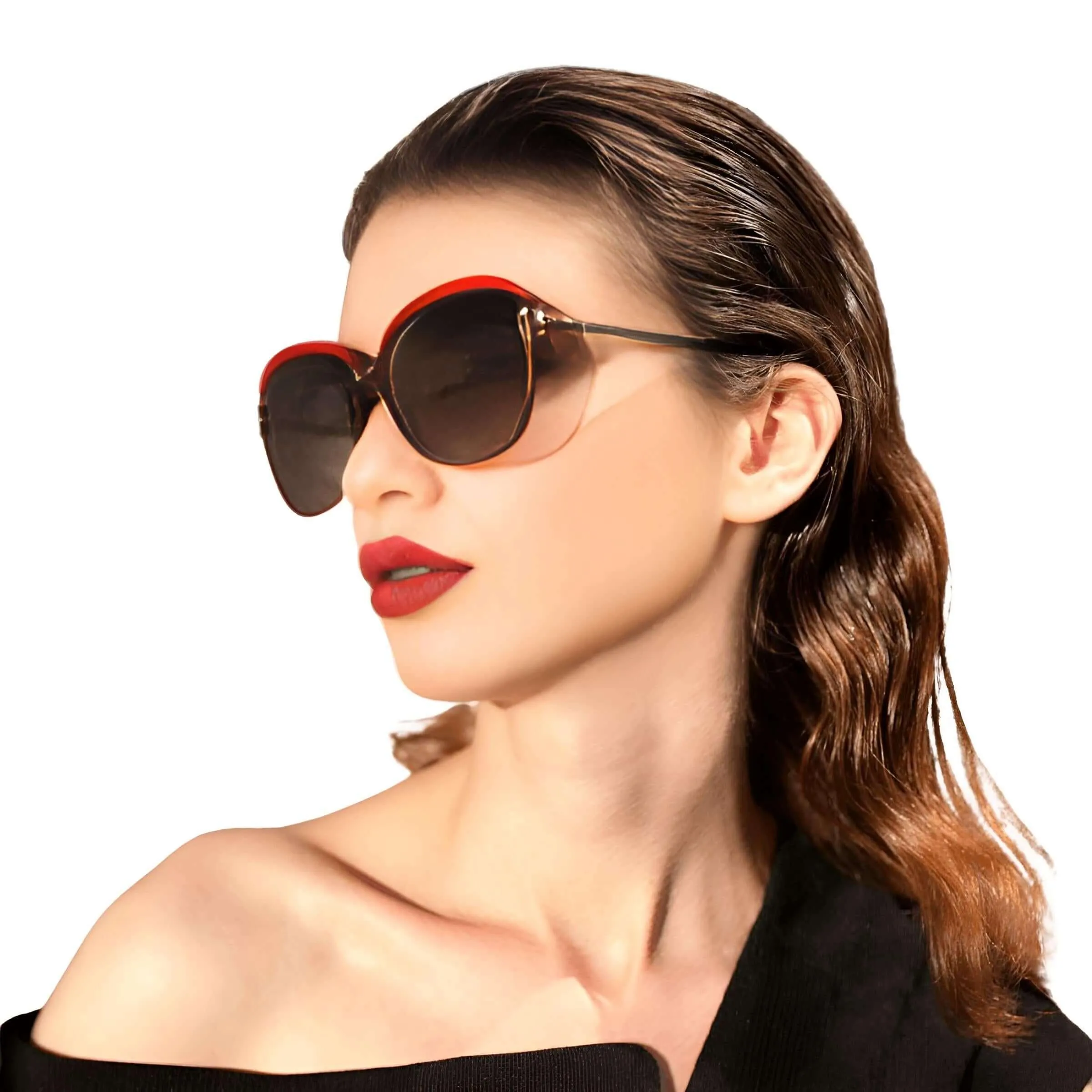 Women's Gradient Round Lens Sunglasses