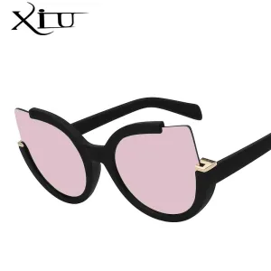 XIU Round Shade Summer Fashion Sunglasses Women Vintage Brand Designer Glasses For Ladies Gafas Retro Oculos UV400